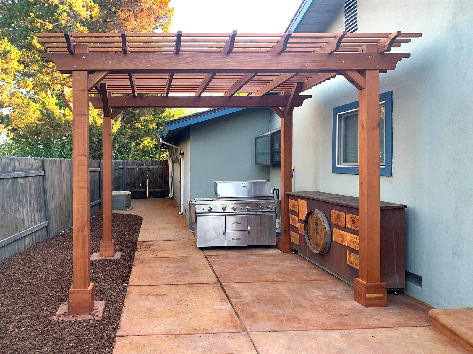 The Traditional Wooden Garden 12' Pergola