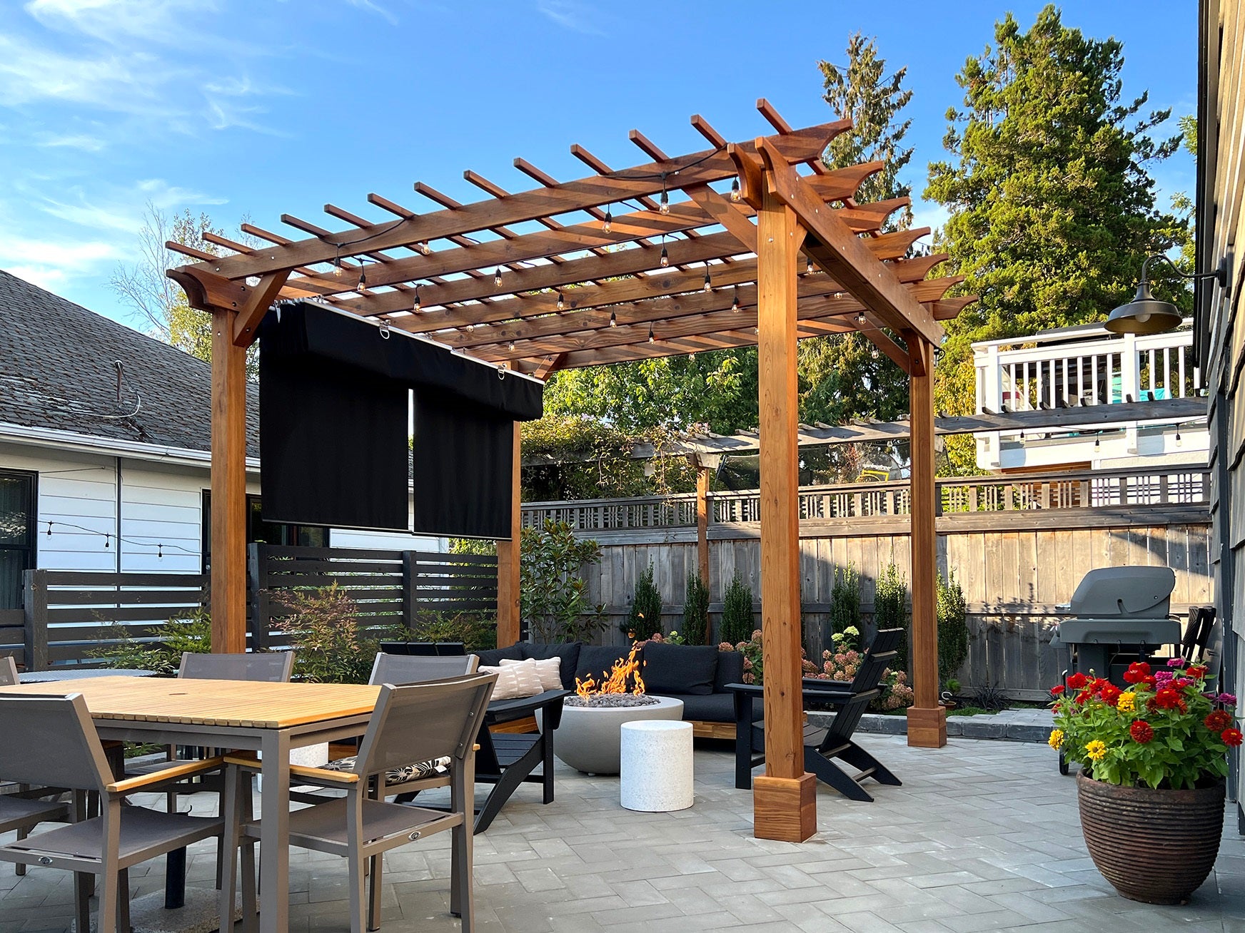 The Traditional Wooden Garden 12' Pergola