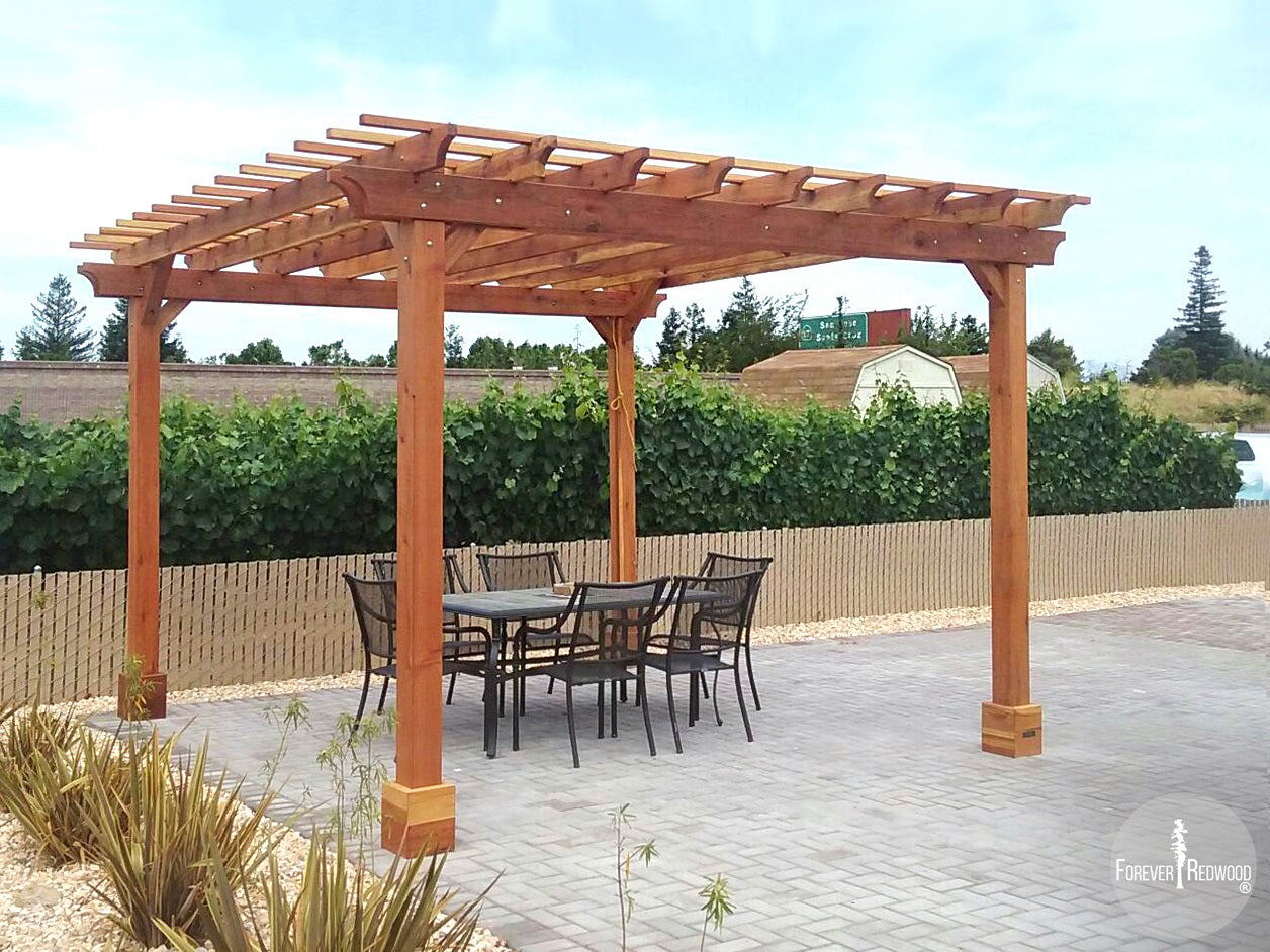 The Traditional Wooden Garden 14' Pergola