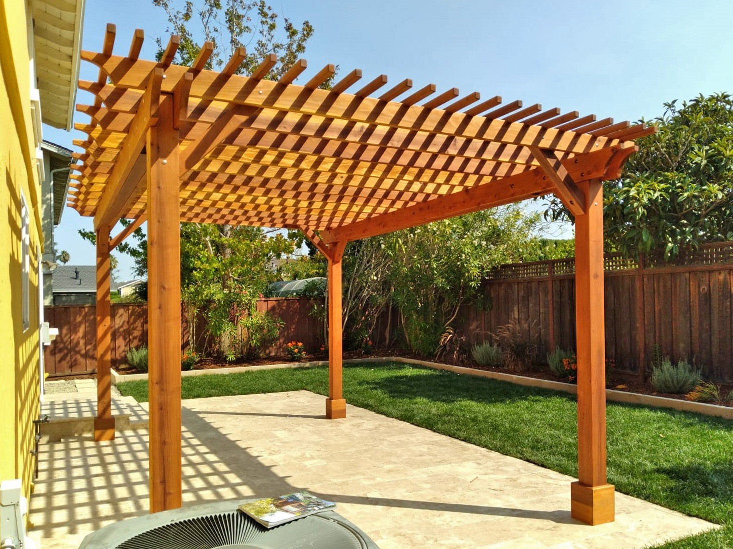 The Traditional Wooden Garden 18' Pergola