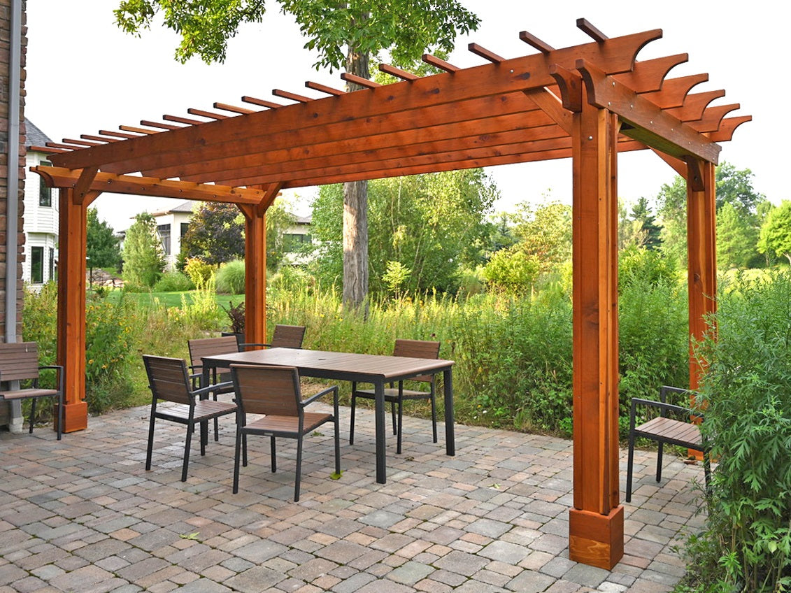 The Traditional Wooden Garden 20' Pergola