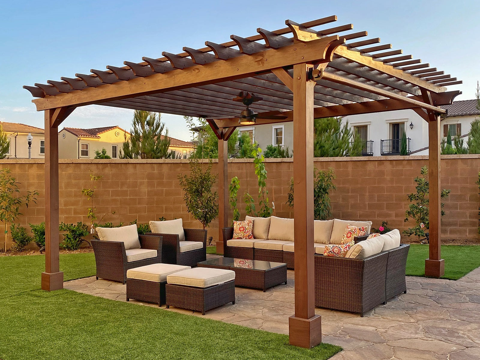 The Traditional Wooden Garden 16' Pergola