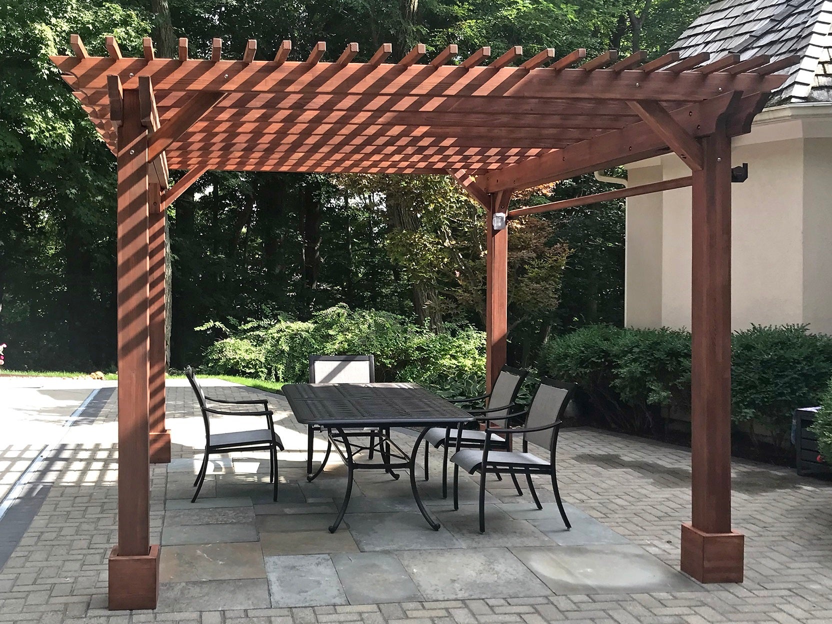 The Traditional Wooden Garden 14' Pergola